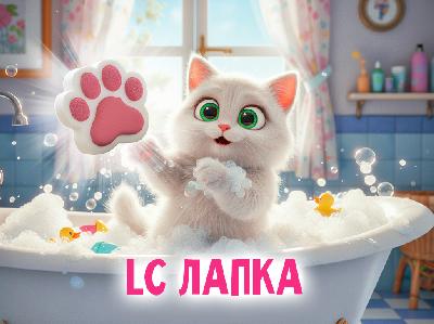 «LC Лапка» бурлящая фигурка для ванны!