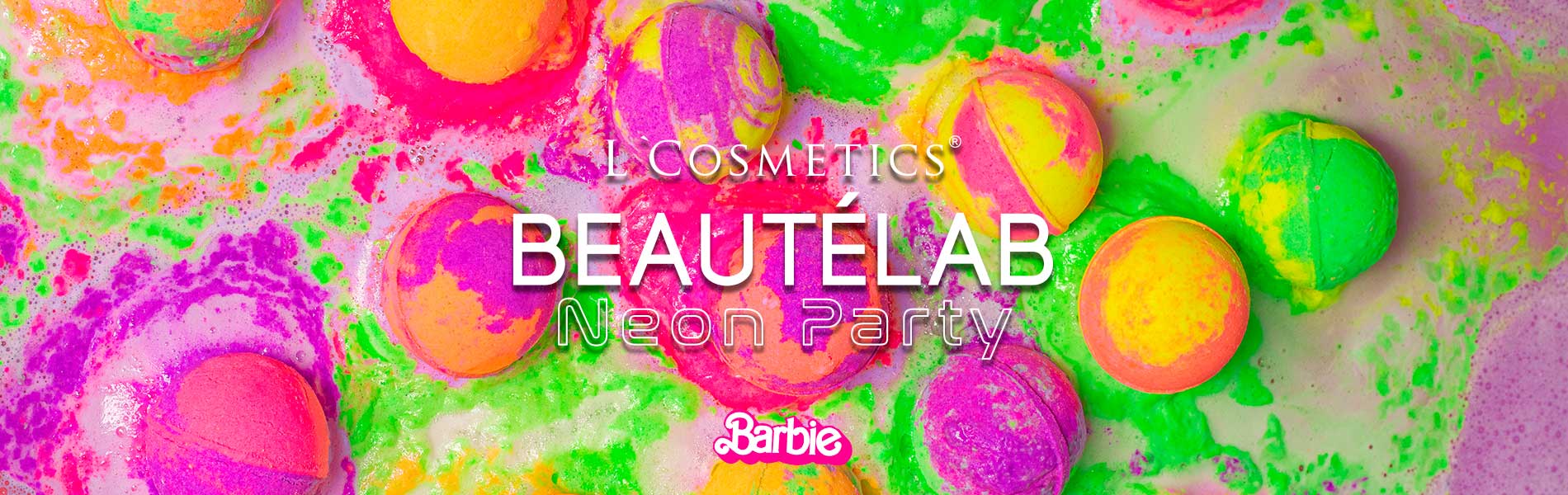 Бомбочки  для ванной BEAUTÉLAB серии Neon Party станут отличным подарком для всех любителей Barbie и яркого настроения.